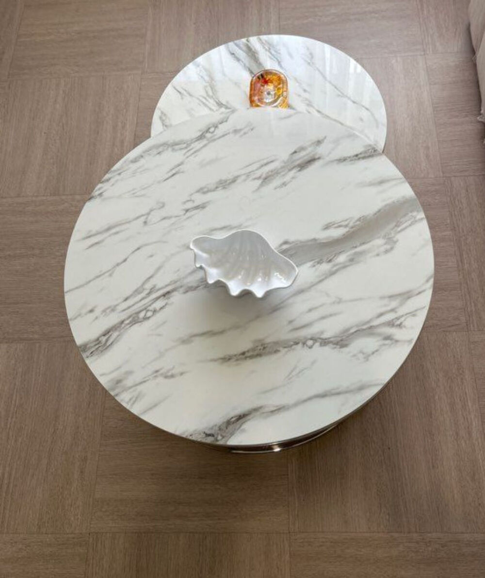 Table basse marbre blanc Meubles