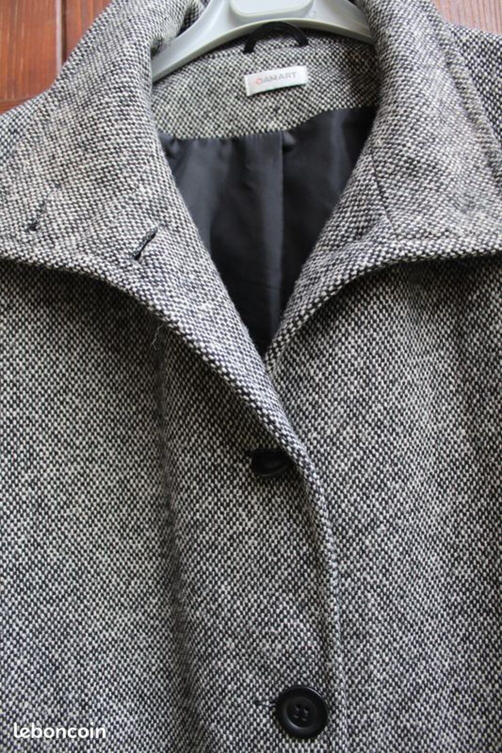manteau laine gris T48 Vêtements