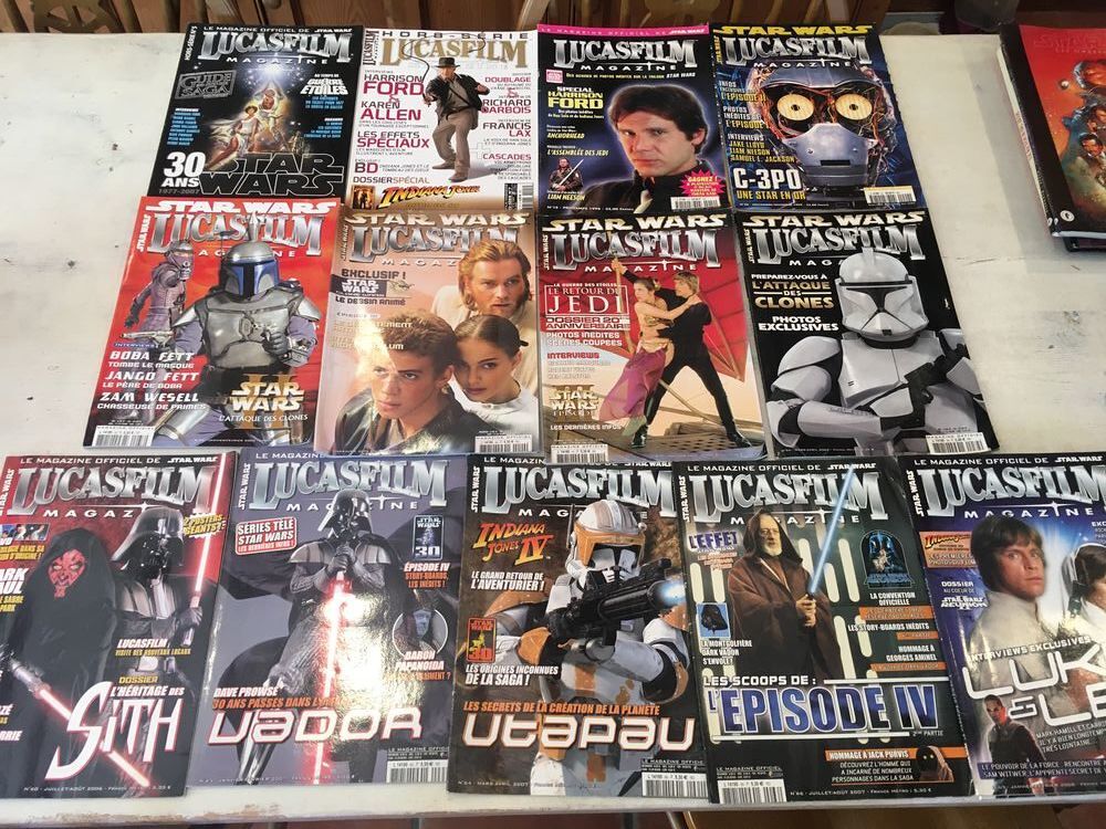 19 Magazines collectors 
Luca film Star Wars
