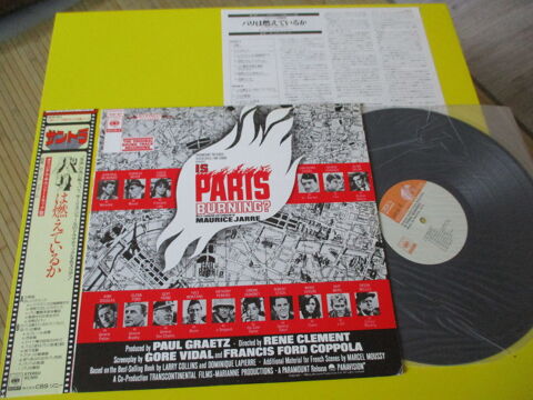 PARIS BRULE T IL 33 TOURS MAURICE JARRE BOF GUERRE JAPON LP 30 Lognes (77)