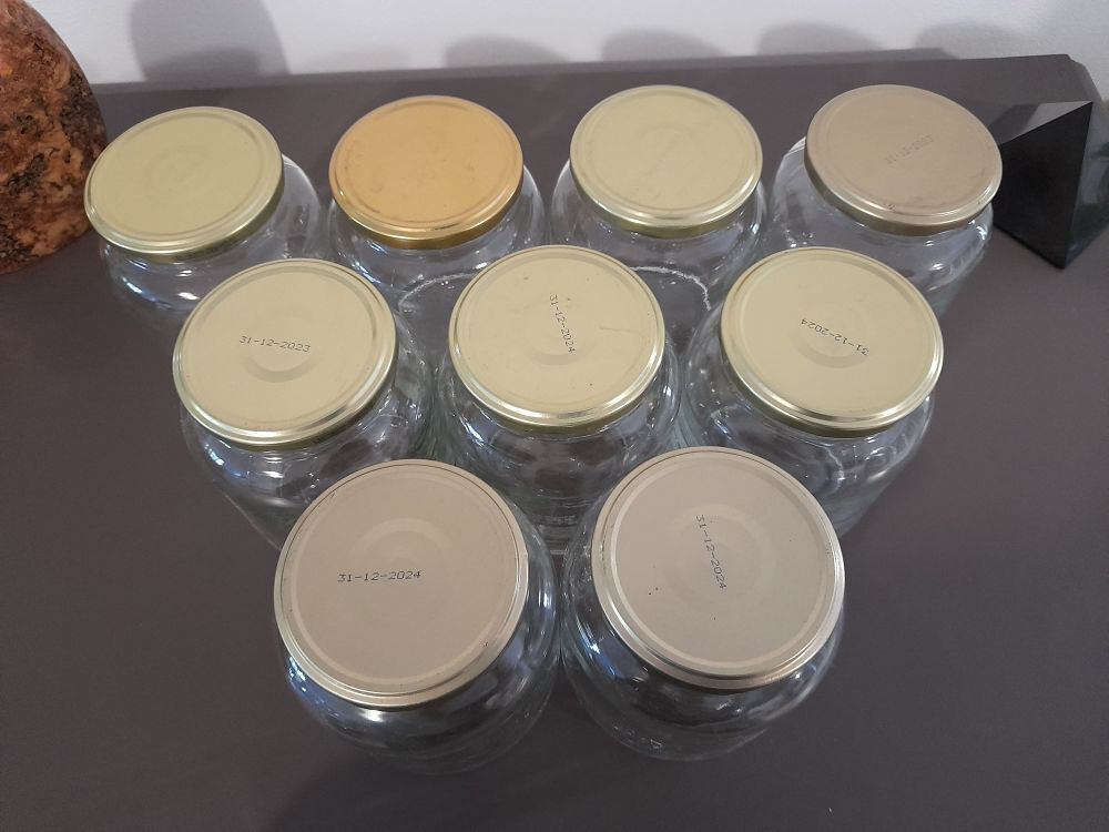 lot de bocaux en verre 720 ml pour conserves, confitures... Jardin