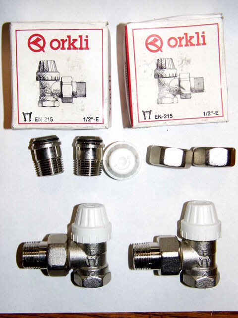 2 Thermostat ORKLI thermostatic radiateur valve 20 Dunkerque (59)