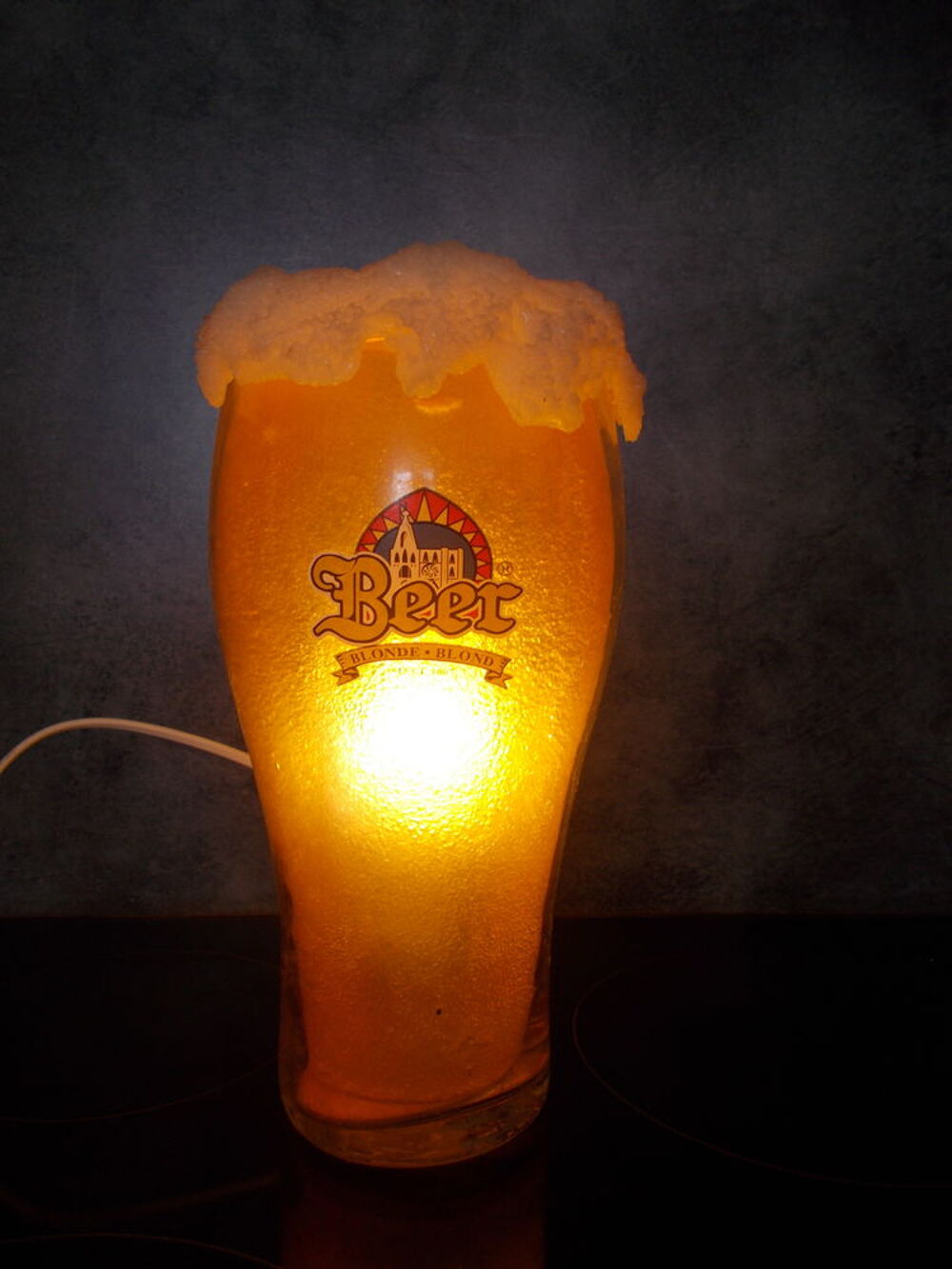 DECO BAR LAMPE VERRE DE BIERE Décoration