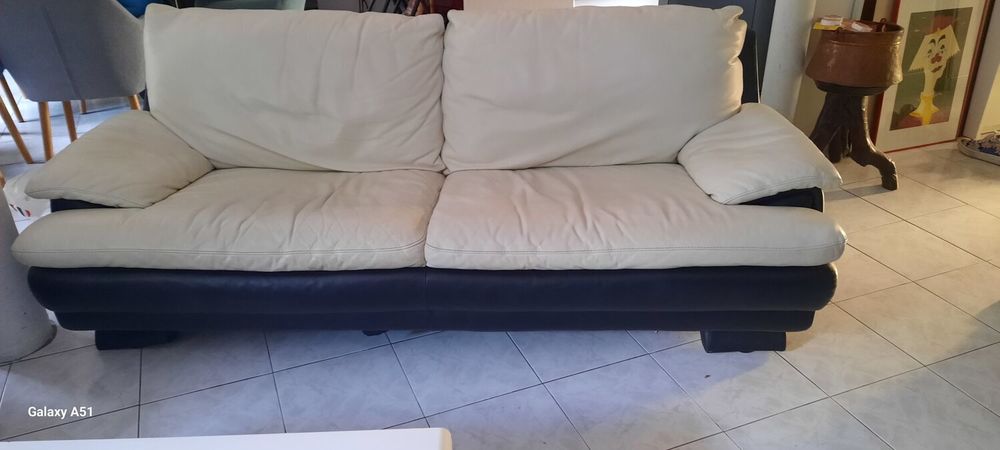 2 canap&eacute;s cuir Meubles