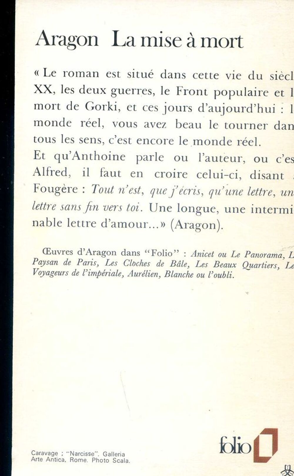 La mise &agrave; mort - Aragon, Livres et BD