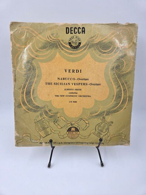 Vinyle 33 tours 1/3 Verdi Nabucco Overture : The Sicilian... 5 Vulbens (74)