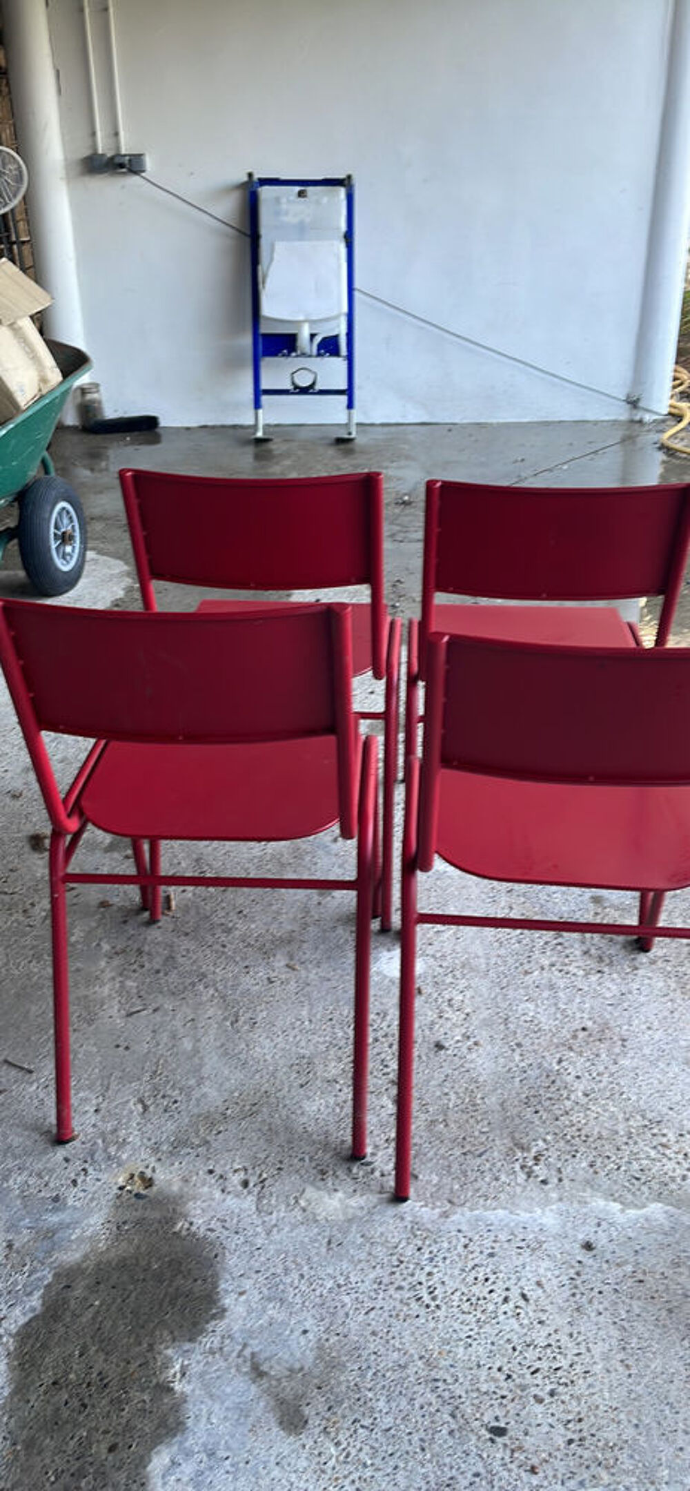 chaises en m&eacute;tal Meubles