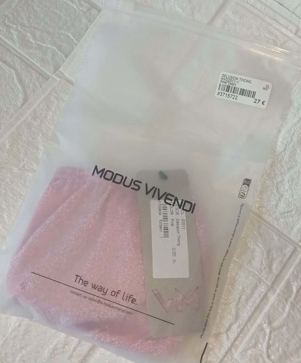 "&nbsp;Ma collection Priv&eacute;e&nbsp;: String rose en r&eacute;sille pour homme Vêtements