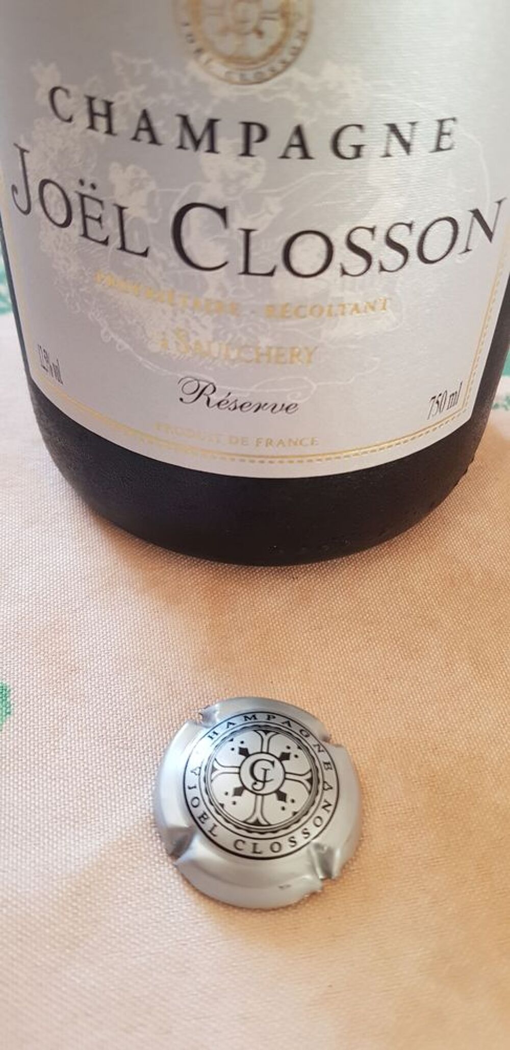 Muselet Champagne R&eacute;serve Closson 