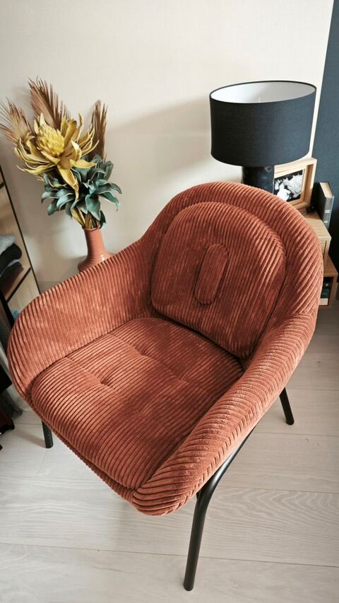 Fauteuil velours rouille 145 Saint-Denis-sur-Sarthon (61)