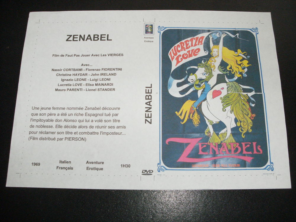 Film : " Zenabel " DVD et blu-ray
