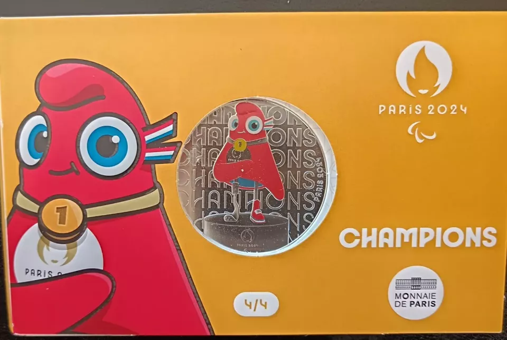 Mascotte JO Paris 2024- Champions- Monnaie de 50€ argent 