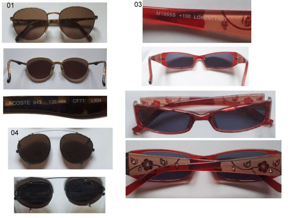 LOT LUNETTES SOLEIL / VUE ADOLESCENT H/F BON ETAT Bijoux et montres