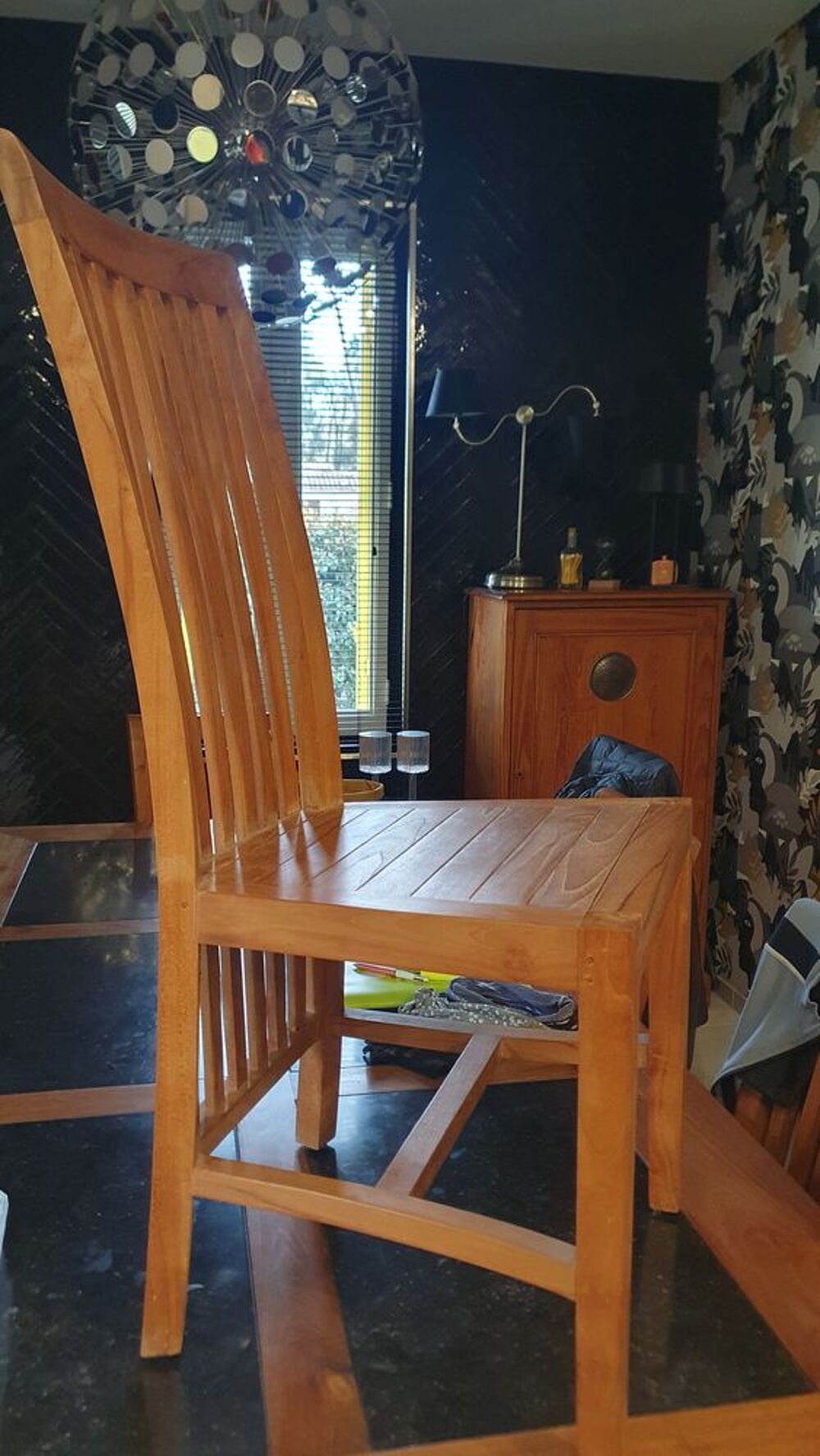 Lot de 4 chaises BRIGHTON en teck massif Meubles