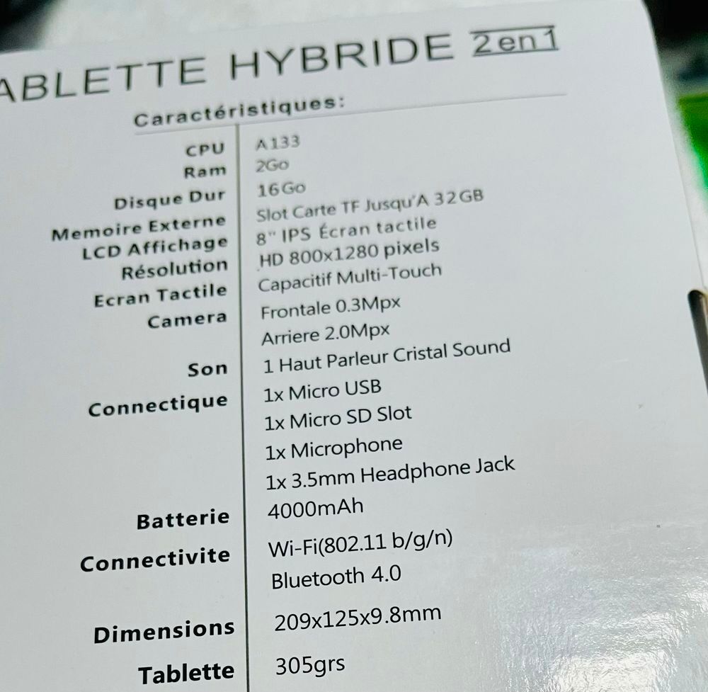 tablette 2 en 1 Neuve Téléphones et tablettes