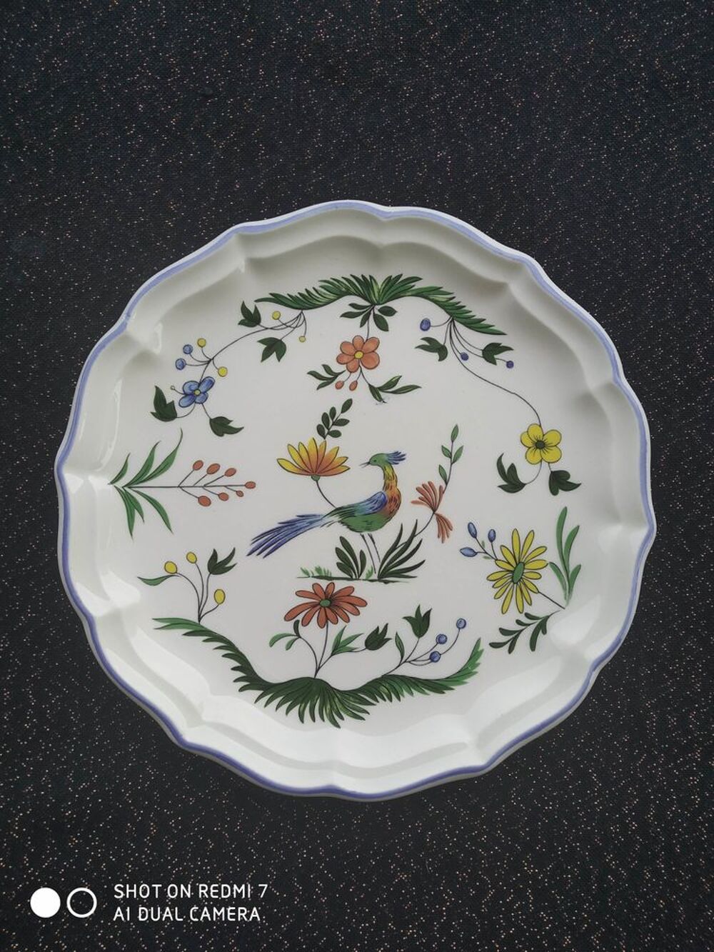 8 Assiettes a dessert giens oiseaux du paradis Cuisine