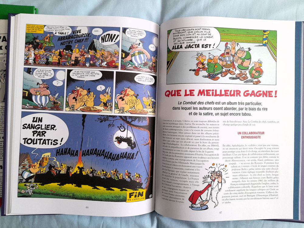 Album reli&eacute; Ast&eacute;rix : "Le Combat des Chefs". Livres et BD
