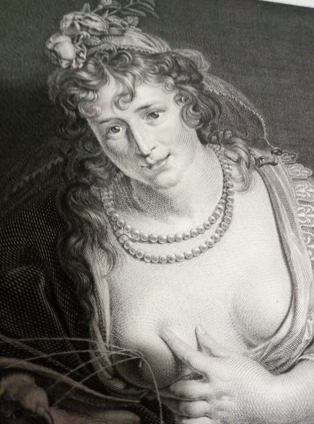 sublime gravure de grande calit&eacute; ancienne 19em 16,5 x 20,5 Décoration