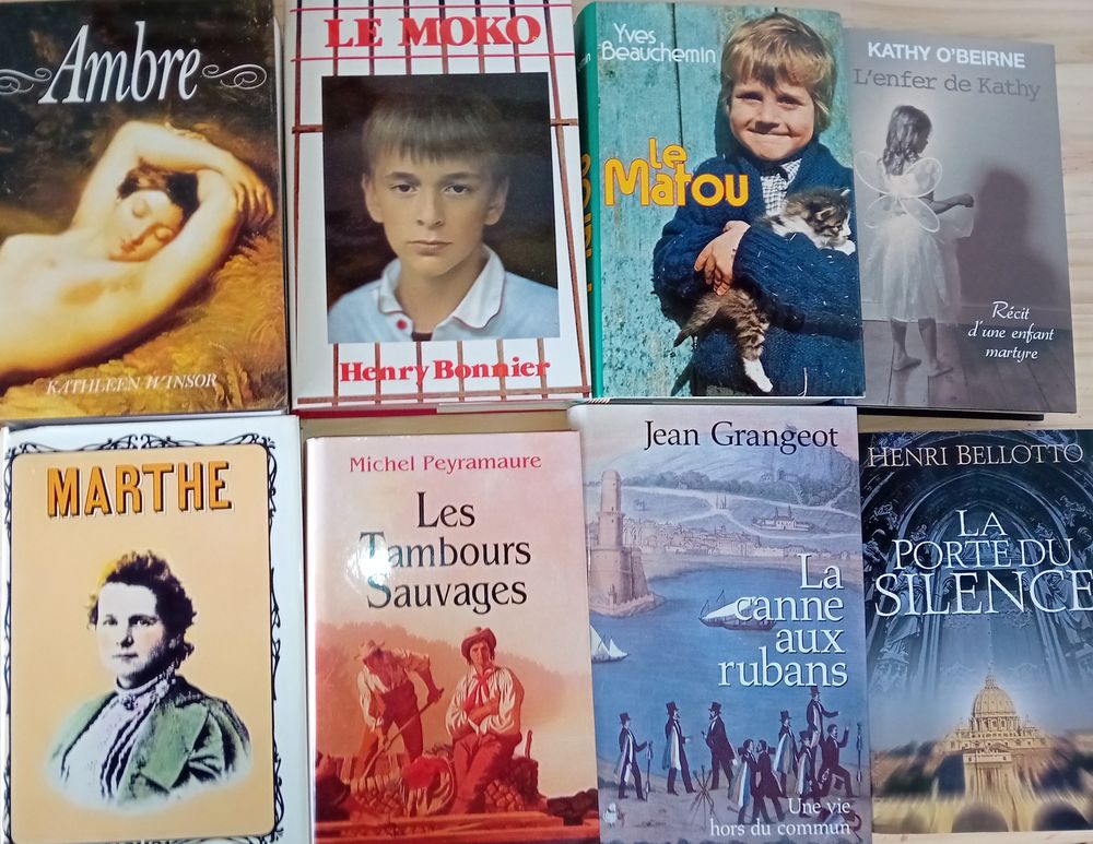 Lot de 8 livres Romans Divers Ecrivains Livres et BD