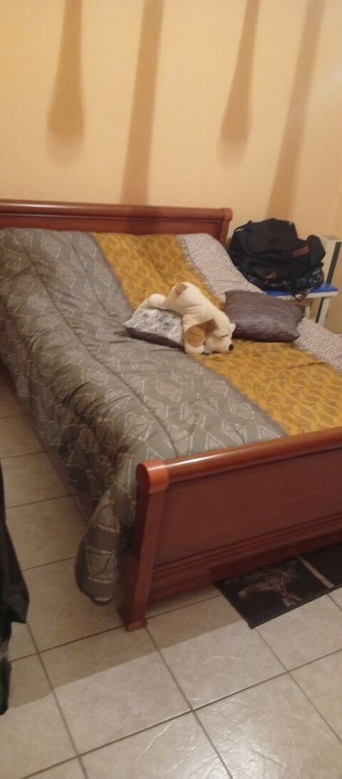 lit bois + sommier lattes 100 Aubenas (07)