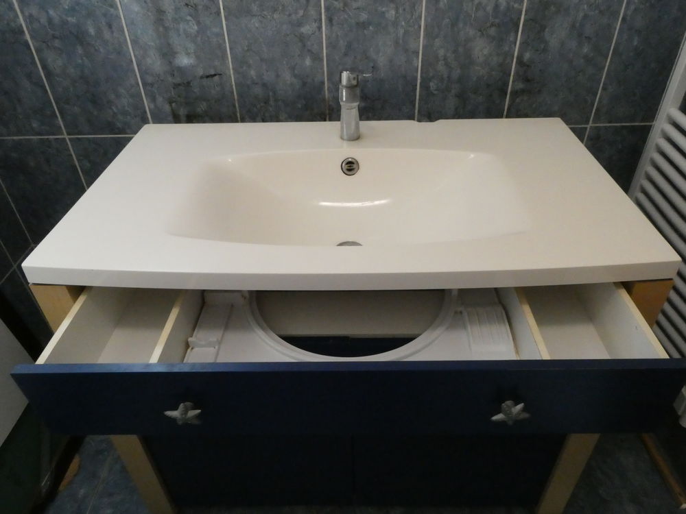 Meuble vasque avec miroir et spots Meubles