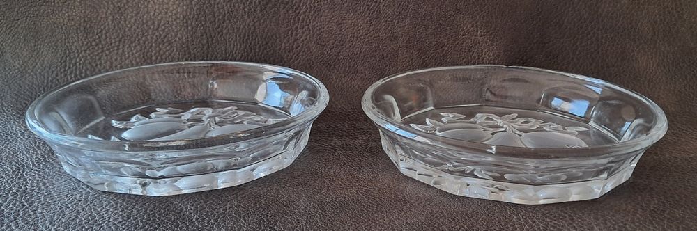 lit de 2 dessous de verre ou bouteille grav&eacute; &eacute;vid&eacute; Décoration
