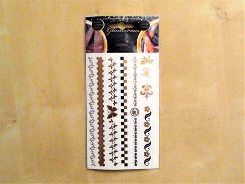 Planche Tatouages Eph�m�res/ Bijoux de Peau Argent Or Noir 3 Paris 15 (75)