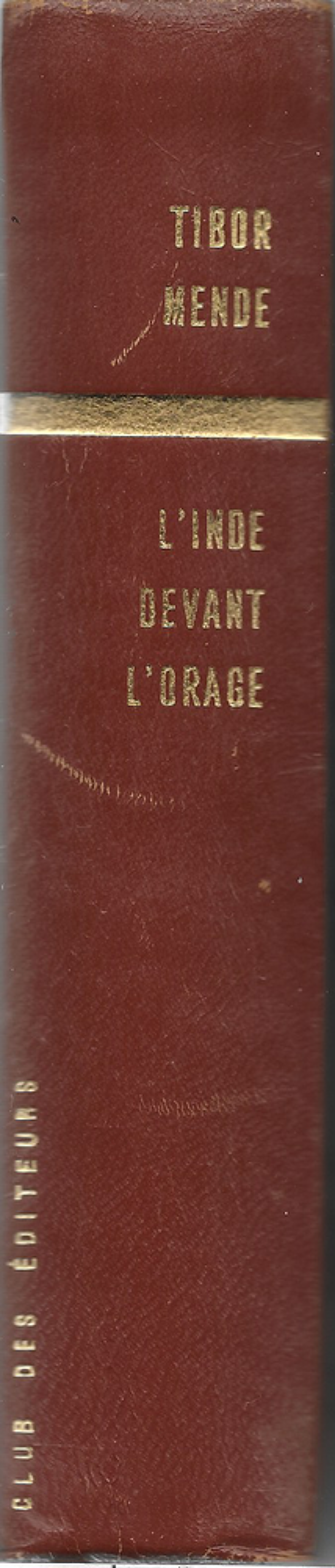 livre ,L'Inde devant l'orage de Tibor Mende Livres et BD