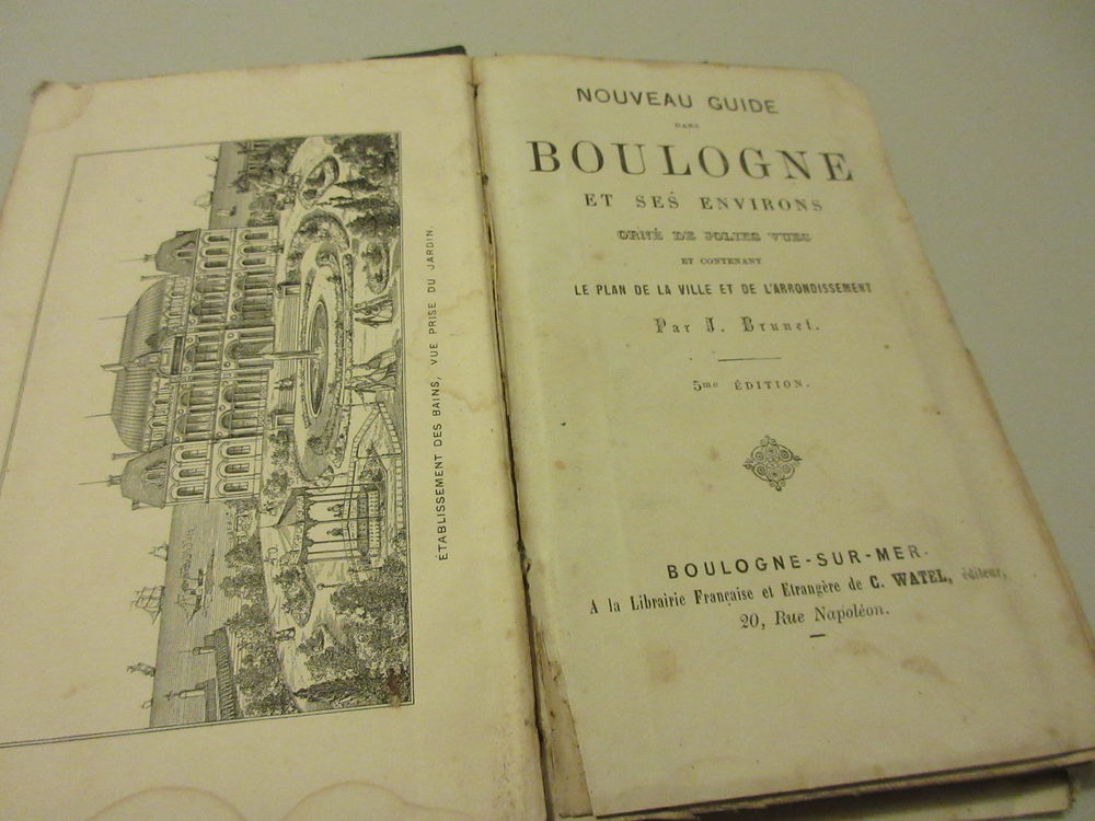 livre ancien Guide dans Boulogne -1864
Livres et BD