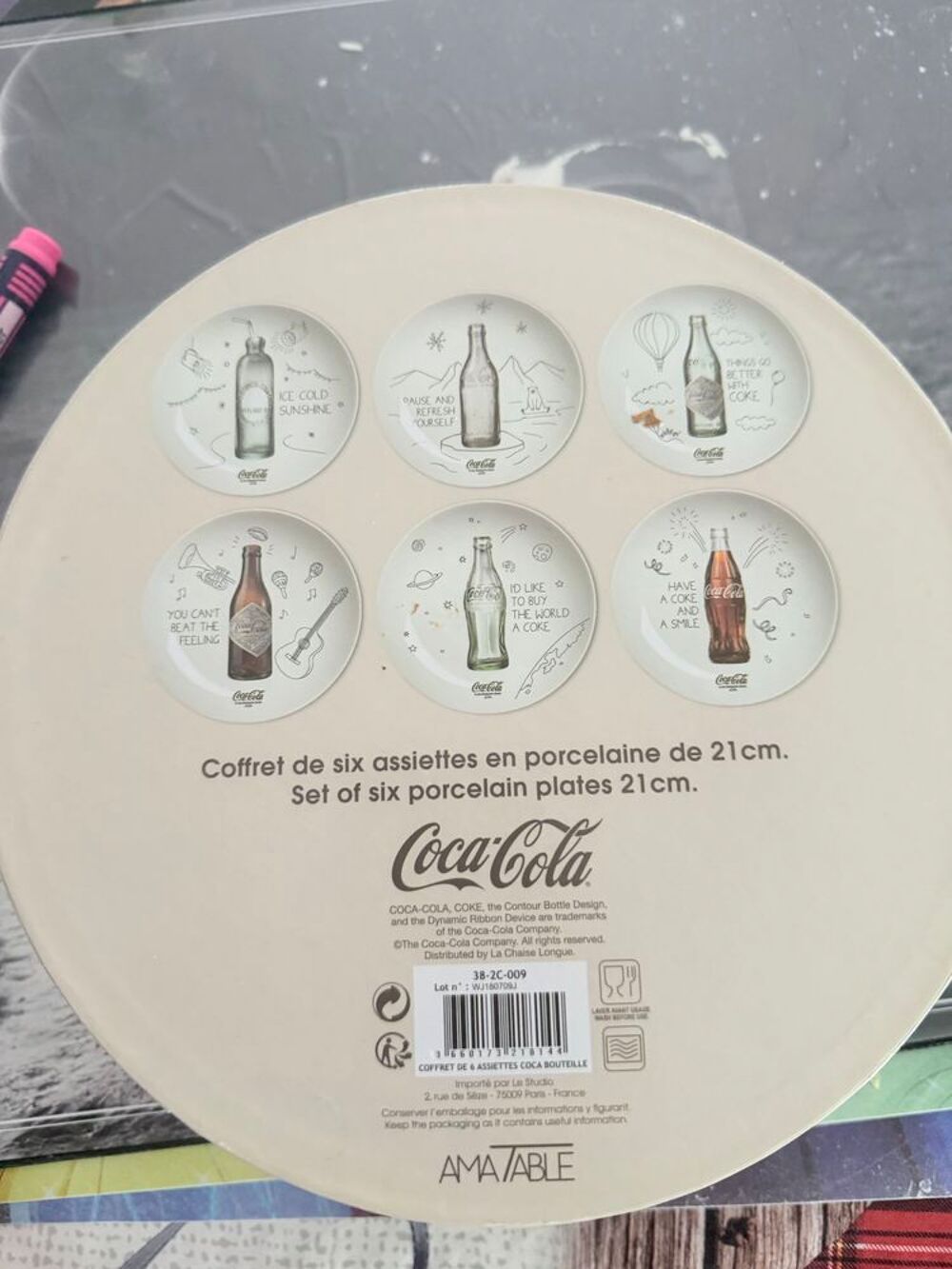 vaisselle coca cola Décoration