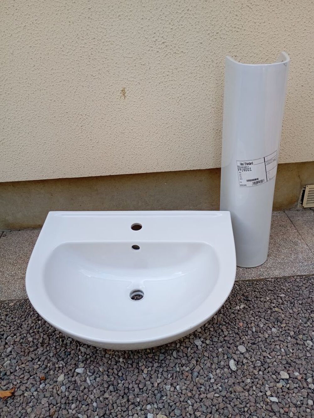 lavabo 60 cms blanc avec sa colonne - Id&eacute;al Standard Meubles