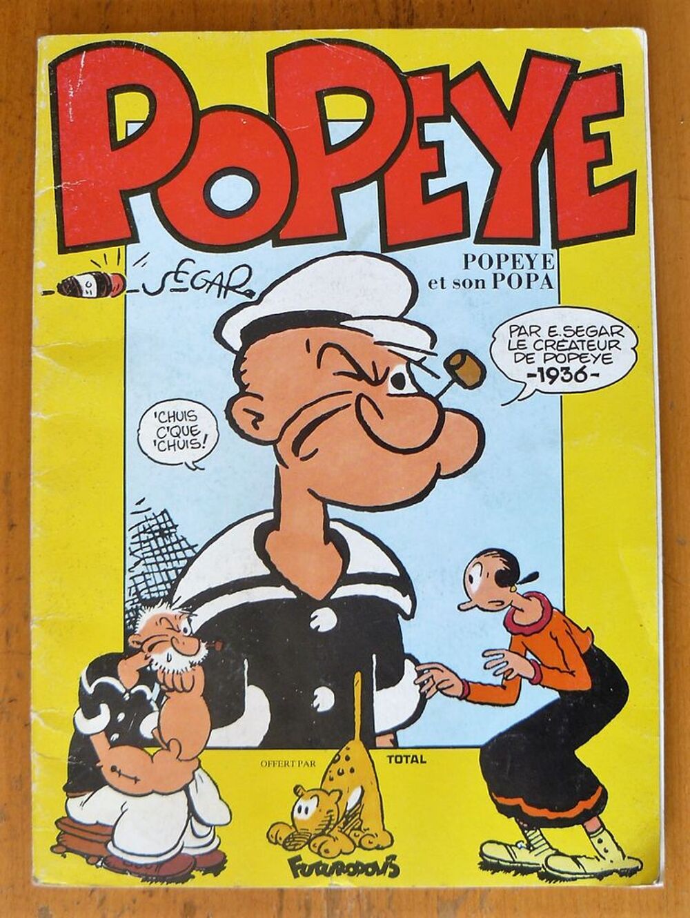  Popeye et son Popa - Segar - Futuropolis - 50 pages - 1988 Livres et BD