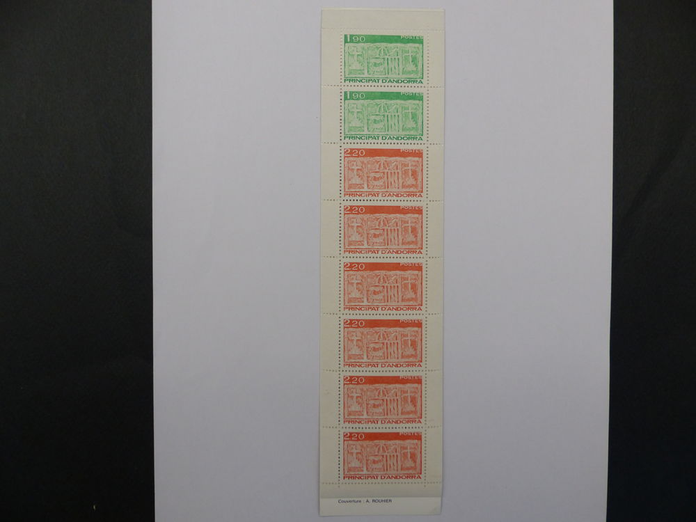 TIMBRES CARNET D 'ANDORRE DE 1987 
