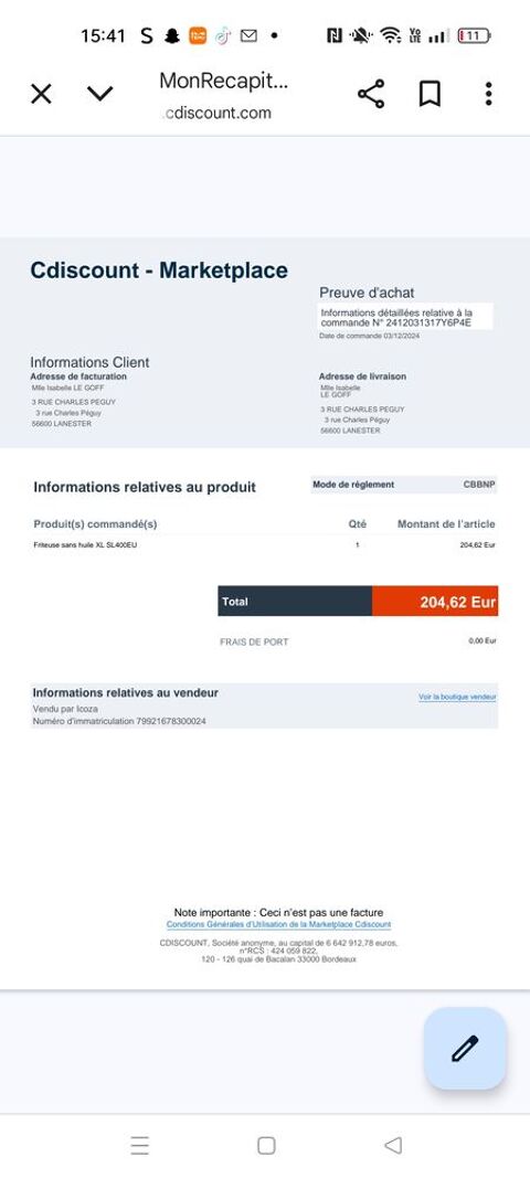 Friteuse ninja 110 Lanester (56)