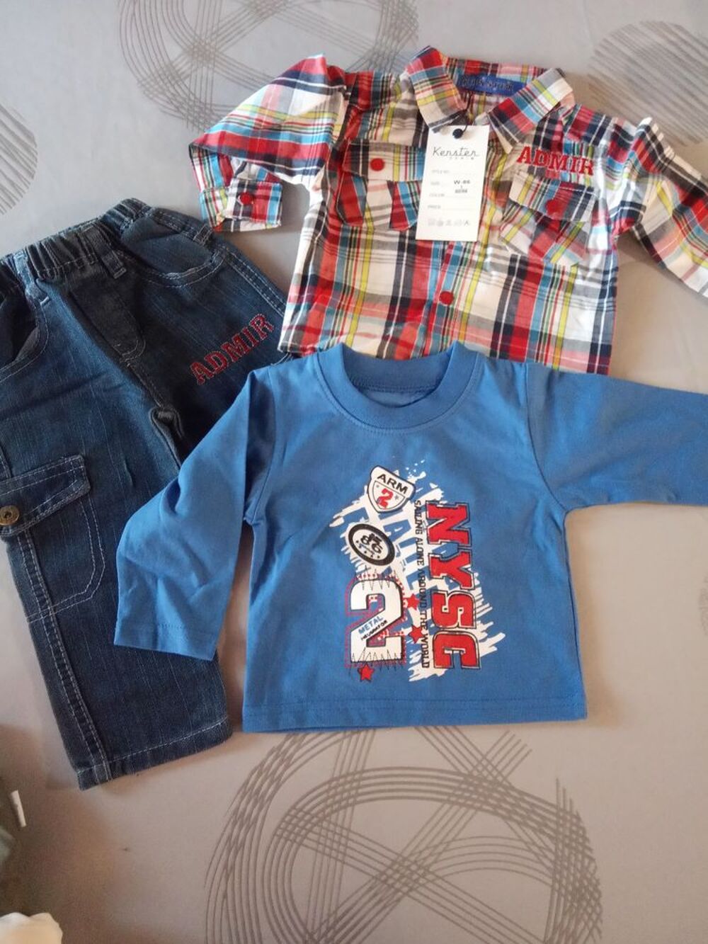 Ensemble 3 pi&egrave;ces 80/86 Puériculture