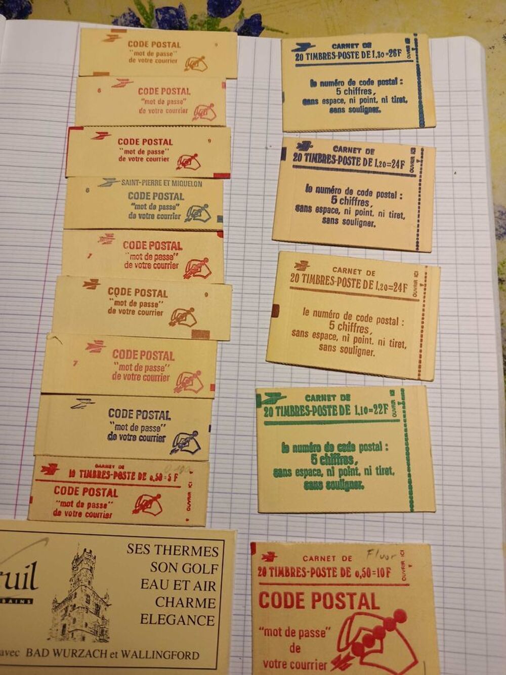 carnet de timbres collection 