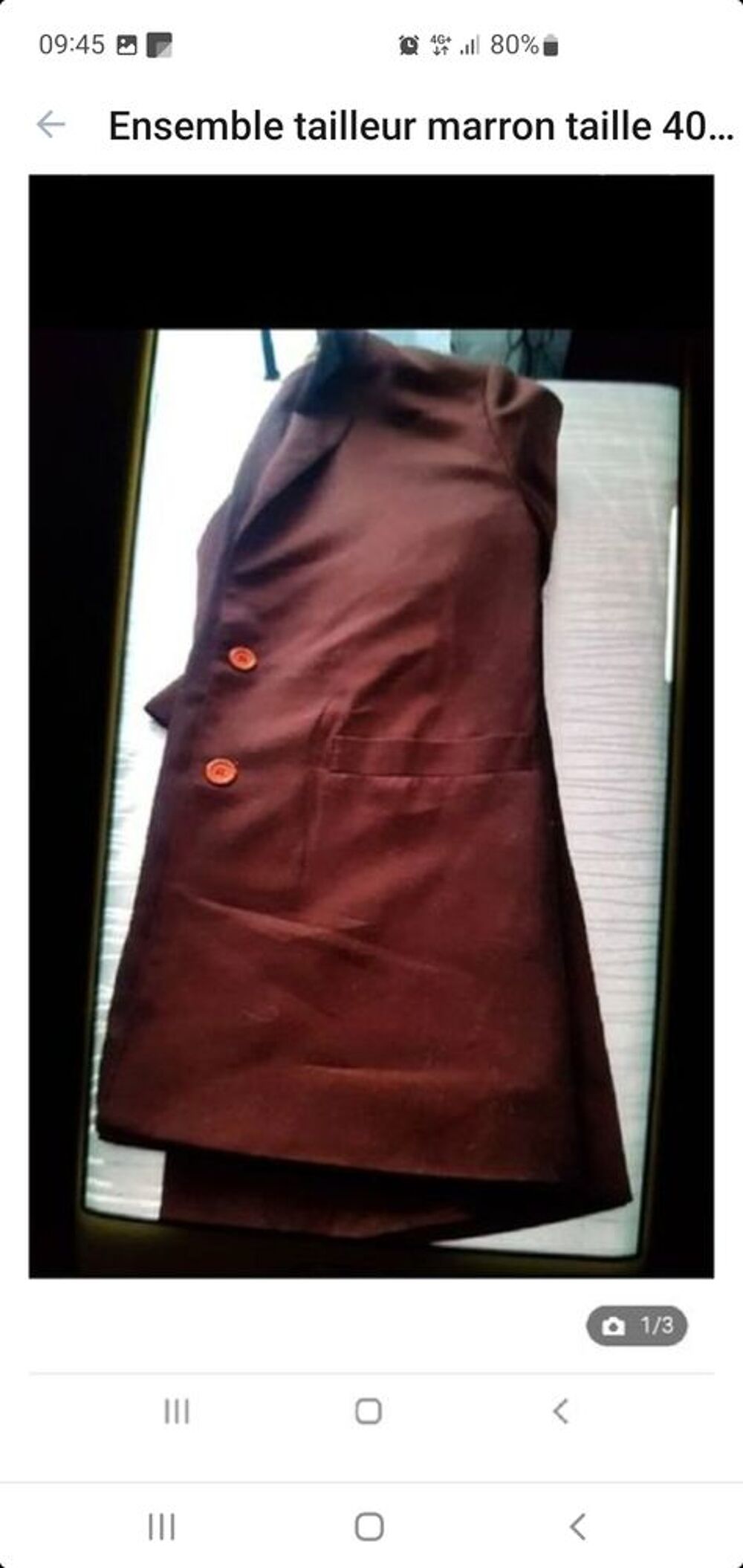 tailleur marron taille 40 Vêtements