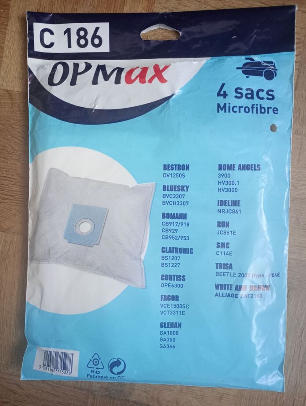 Sac aspirateur Electroménager