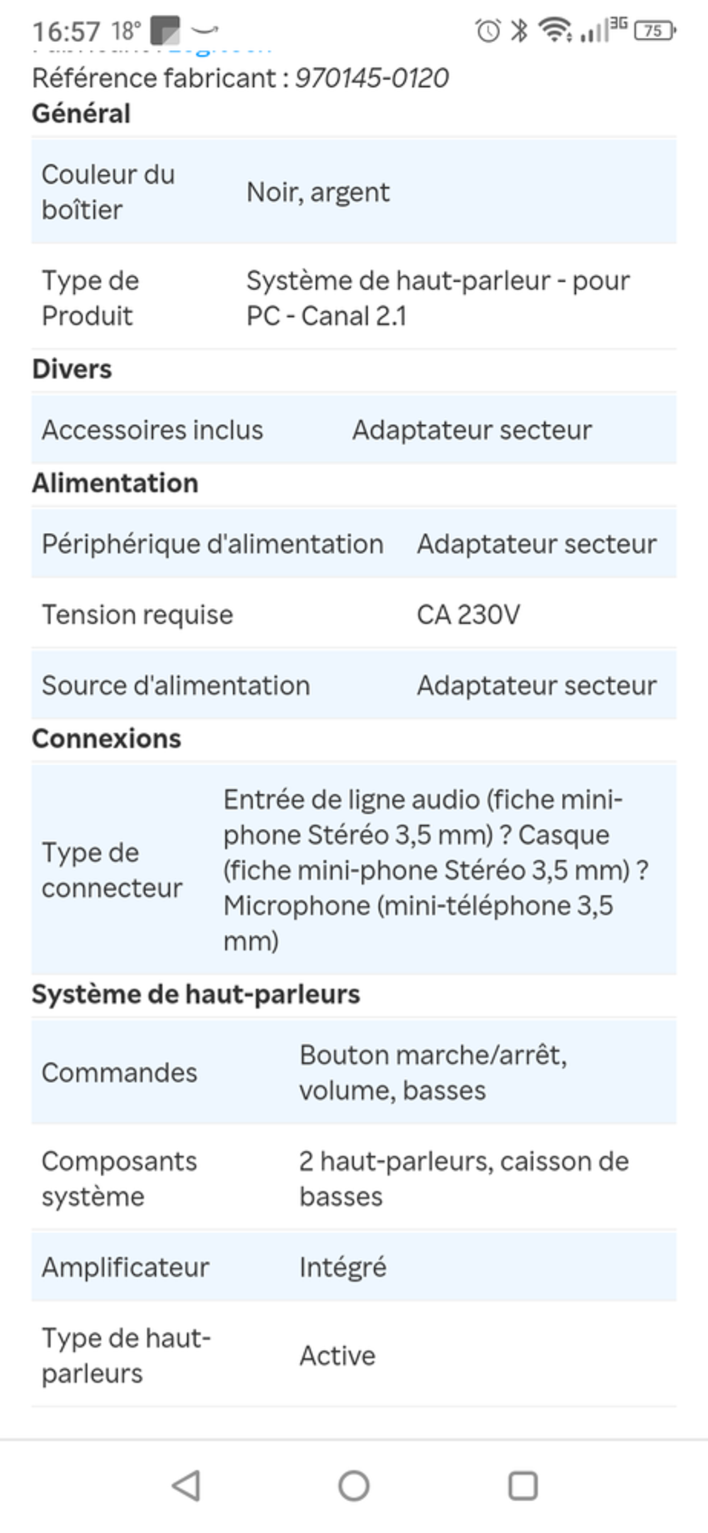 Logitech S200 30 watts 2,1 Matériel informatique