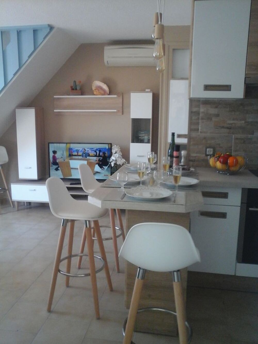 Location Maison Villa bord de mer.2 chambres. Climatisation Sainte-marie