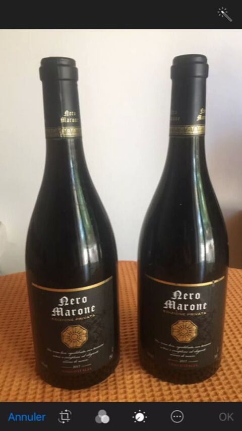 2 Vin rouge italien Nero Marone 2017 14� gard� en Cave � vin 0 Les Sables-d'Olonne (85)