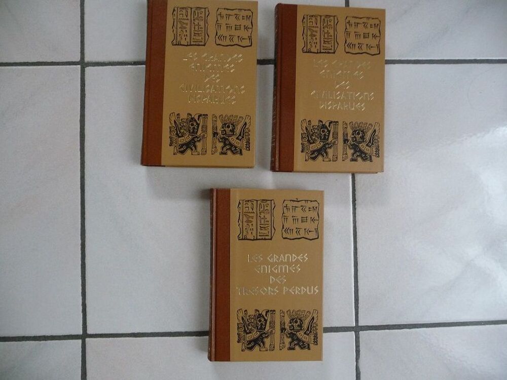 3 livres &eacute;nigmes civilisations disparues &amp; tr&eacute;sors perdus Livres et BD