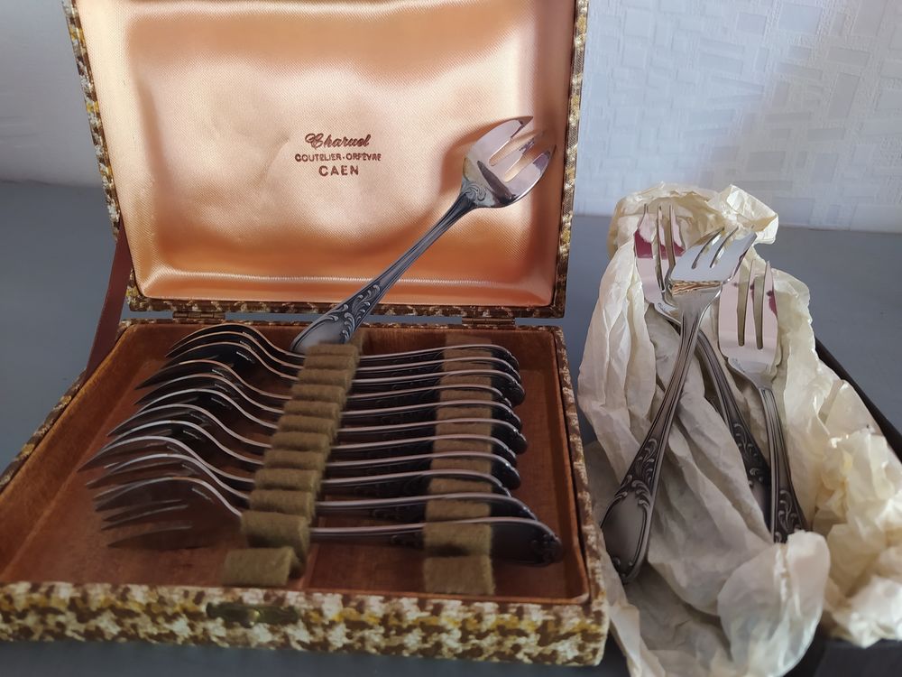 12 fourchettes &agrave; g&acirc;teaux et 12 fourchettes &agrave; hu&icirc;tres Electroménager