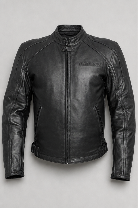 Blouson moto Bering en cuir véritable noir ? 2XL ? doublure  La Rochelle (17)