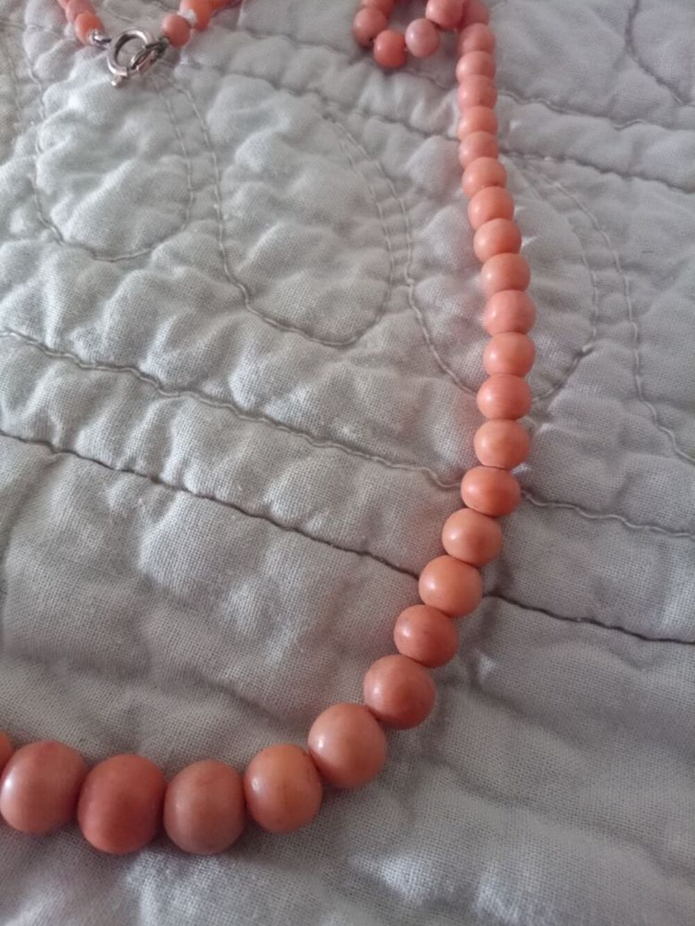 collier vintage corail ancien et or Rose Bijoux et montres