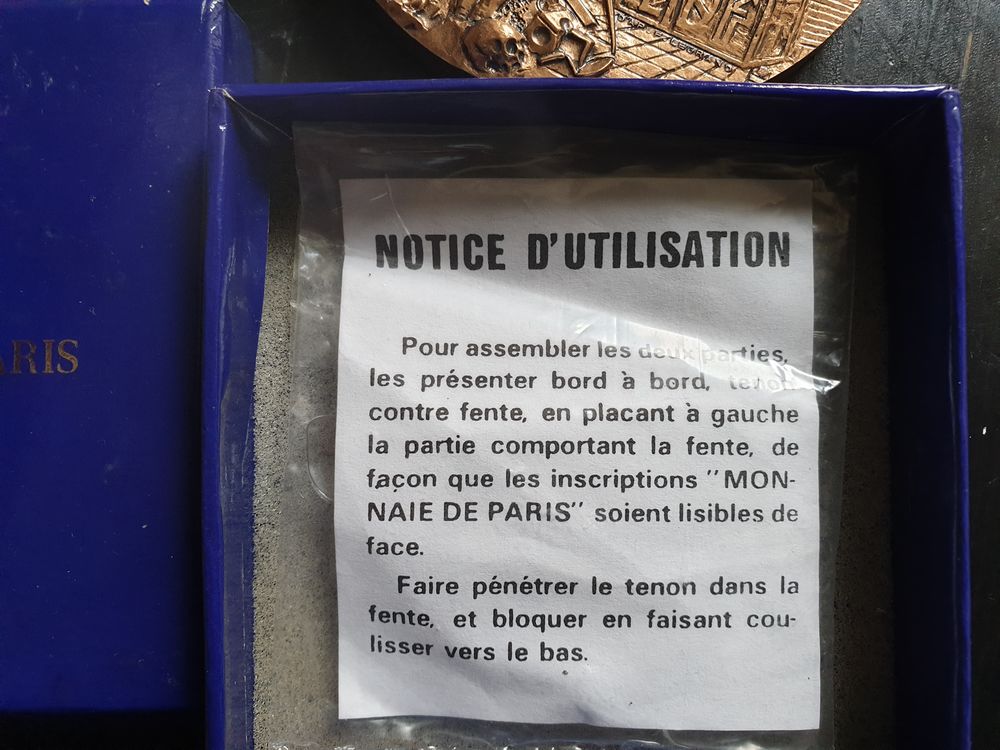 M&eacute;daille monnaie de Paris 