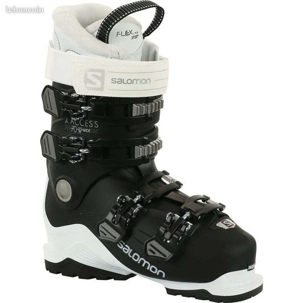 CHAUSSURES SKIS SALOMON X ACCESS 70 BLACK/WHITE - 25/25.5 Sports