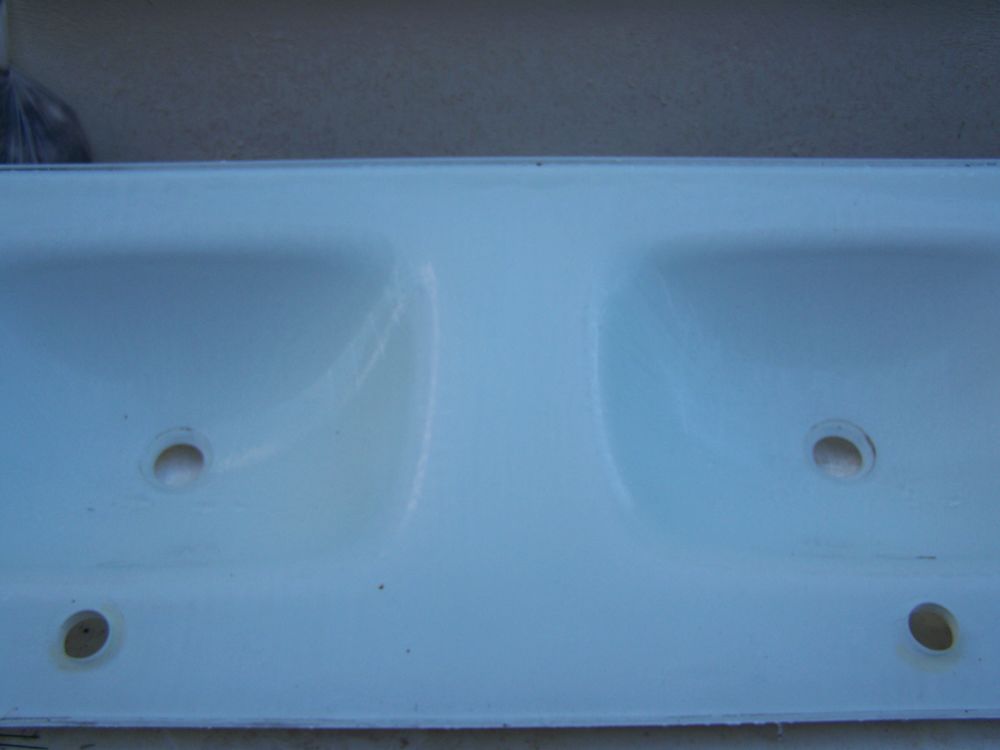 double vasque en verre Bricolage