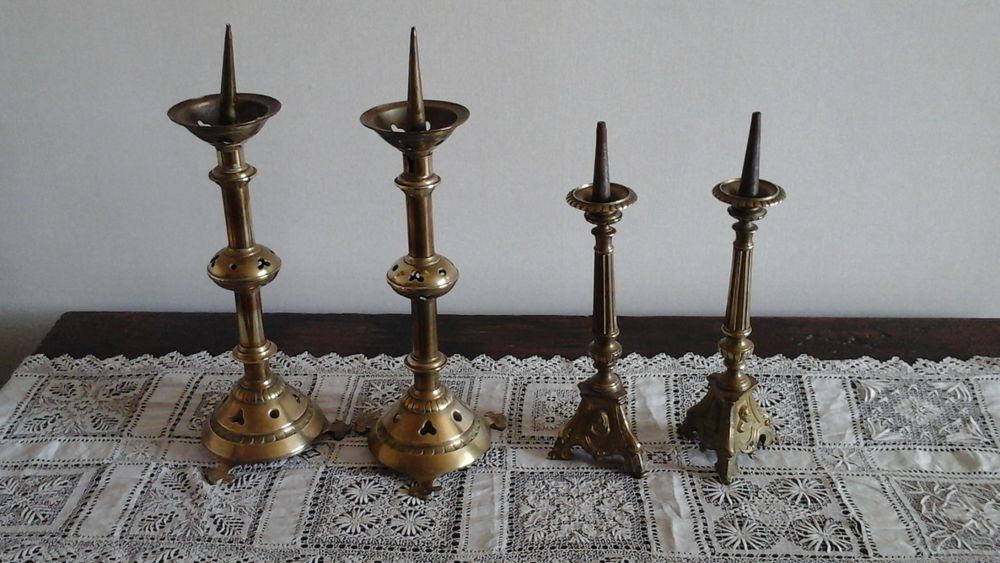 Paire de flambeaux en bronze Décoration