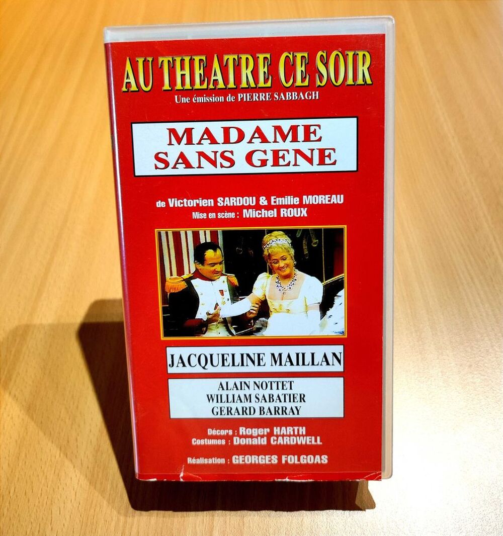 VHS Madame Sans G&ecirc;ne DVD et blu-ray